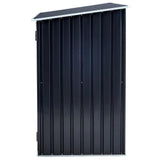 Okak 8 X 3.4 Ft Firewood Storage Shed, Outdoor Firewood Rack, Outdoor Storage Shed with Log Holder, Firewood Shelter for Patio,Dark Grey Okak