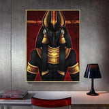 YIMORE 5D DIY Diamond Art Painting Kits Flower Arts ，Full Round Drill Crystal Rhinestone Embroidery for Home Wall Decor (Egyptian God Anubis Art) YIMORE