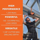 Fein Slugger MagForce 90 Compact Magnetic Drill Up to 1-3/8" - Lightweight Powerful Maintenance-Free 10-Amp Base Drill for the Toughest Jobs - 72732362090 Fein