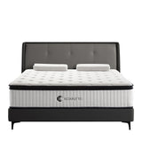 KOANTTI Full Size Mattresses,10 Inch Hybrid Full Mattress in a Box with Memory Foam & Individual Pocket Spring for Edge Support,Pressure Relief,Medium Firm White Full Mattress,CertiPUR-US. KOANTTI