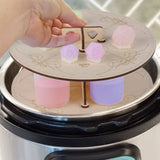 CZYY Pressure Pot Dice Rack Wooden Easy-Assemble Shelves, Pressure Pot Stand Perfect for Dice Making CZYY