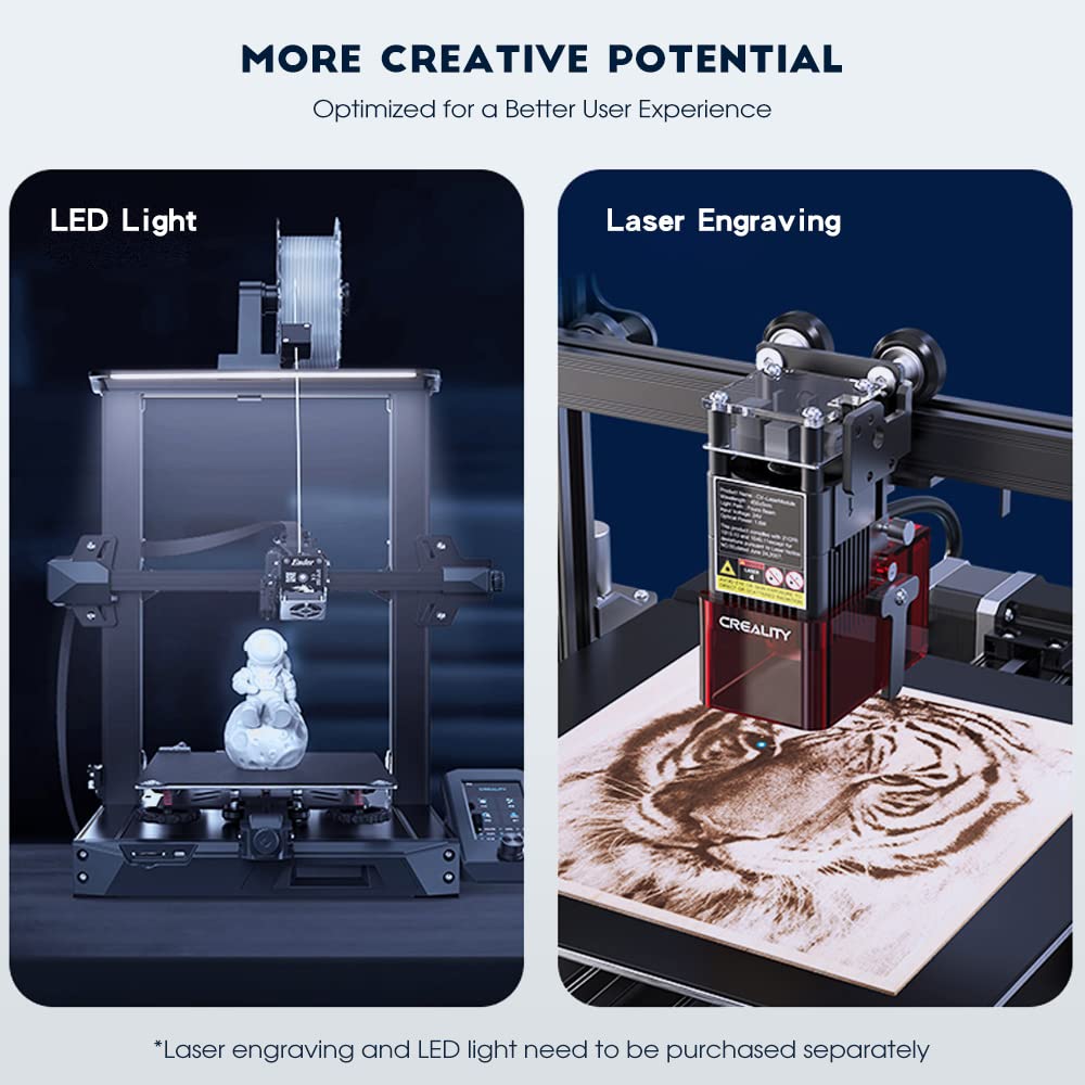 Official Creality Ender 3 S1 3D Printer with Direct Drive Extruder CR Touch Auto Leveling High Precision Double Z-axis Screw Silent Board Printing Size 8.6X8.6X10.6in, Upgrade Ender 3 V2 for Beginners Comgrow