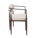 Christopher Knight Home Names Modern Metal Loveseat, Living Room Fabric Upholstered Settee, Curved Open Backrest 2-Seater Sofa, Cozy Couch for Bedroom, Apartment, Home Office, Black+Coffee+Beige Christopher Knight Home