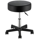 VEVOR Rolling Stools with Wheels, 400 LBS Weight Capacity Adjustable Height Stool with Ultra-Thick Seat Cushion, Swivel Stools Chair for Salon, Bar, Home, Office, Tatoo, Medical, Massage, Black VEVOR