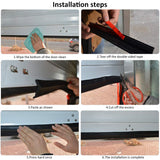 DGSL Universal Garage Door Seal, Garage Door Rubber Seal Strip Replacement, Weatherproofing Garage Door Weather Stripping with Nails (20 Feet) DGSL