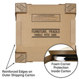 Correll 30" Round, Cocktail Bistro 42" High Table, Standing or Stool Pub Height, Black Granite High Pressure Laminate, Cast Iron Base, Top Made in The USA, Leveling Glides CORRELL, INC.