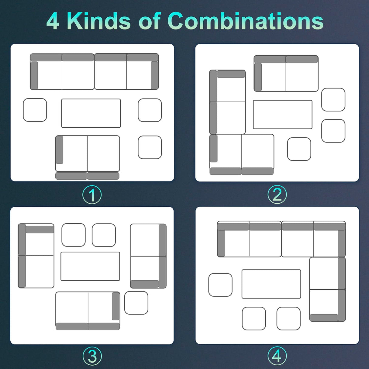 Patio Dining Sets 7 Pieces Outdoor Table and Chairs Patio Dining Table Set with Space Saving Rattan Chairs Outdoor Backyard Porch Poolside Balcony Garden Furniture with Coffee Table (Blue) PayLessHere