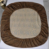 Leopard Pattern Fitted Sheet King Size Soft 100% Microfiber Bedding Sheet with 15" Deep Pocket 1 Piece Fitted Sheet Animal Cheetah Printed Farmhouse Bedding Sheet Cozy Mattress Cover King Bed Sheet LifeTB
