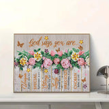 God Says You Are Diamond Painting Kits for Adults Beginners, 5D DIY Inspirational Diamond Art Kits, Spring Flower Floral Butterfly Special Shaped Drill Diamond Dots Gem Art Craft, Home Decor 16x12In wavaiov