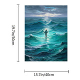 ACANDYL DIY Paint by Numbers Kit for Adults Beginner Paint by Number for Adults Jesus Canvas Painting by Number DIY Acrylic Oil Painting on Canvas Arts Craft Decoration God Bless You 16x20 Inch ACANDYL