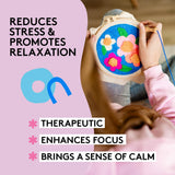 SPINNY Punch Needle Kit, Two Large Floral Designs w/ 2 Embroidery Hoops, Includes Beginner Video Tutorials and Instructions, Beginner Punch Stitch for Adults, Complete Kit for Crafters SPINNY