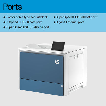 HP Color Laserjet Enterprise 6700dn Printer, Best for Business, (6QN33A)