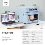 Craft Express Sublimation Oven Machine for Sublimation Tumblers,Blue Tumbler Heat Press Convection Oven for Sublimation Blanks,Sublimation Press Machine Oven for Irregular Shaped Tumblers Mugs Cups Craft Express