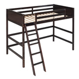 Espresso Twin Loft Bed by Harper & Bright Designs - Stylish and Space-Saving for Kids and Teens Harper & Bright Designs