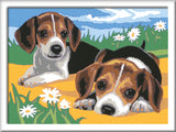 Ravensburger CreArt Jack Russell Puppies Paint by Numbers Kit for Kids - Painting Arts and Crafts for Ages 7 and Up Ravensburger