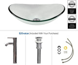 YOURLITE 28 Inch Floating Bathroom Vanity with Sink,White Modern Wall Mounted Bathroom Vanity and Tempered Glass Sink Combo with Mirror and Faucet and Pop-up Drain Set,Clear Boat Glass Sink YOURLITE