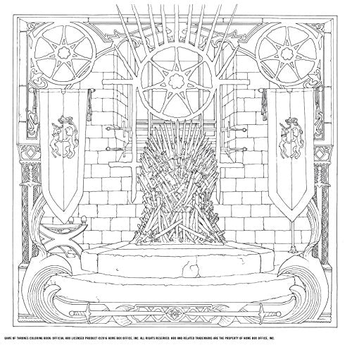 HBO's Game of Thrones Coloring Book: (Game of Thrones Accessories, Game of Thrones Party Gifts, GOT Gifts for Women and Men) (Game of Thrones x Chronicle Books)