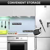 Digital Meat Thermometer Backlight,Waterproof Instant Read Food Thermometer for Cooking and Grilling for BBQ Grill Liquids Beef Turkey (Black) BRAPILOT