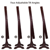 Giantex Jewelry Armoire Organizer with Full Length Mirror, 14 LEDs Floor Standing Jewelry Cabinet with 2 Drawers, 4 Adjustable Angles, Lockable Jewelry Storage Box Cabinet (Brown) Giantex