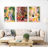 Canrichshop 6 Pack Cat Paint by Numbers Kit for Adults Without Frame,Funny Black Cat DIY Adults' Paint-by-Number Kits on Canvas,Easy Acrylic Painting Beginners Decor 9.8x13.8 Inch Canrichshop