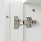 Elegant 67" Modern LED Display Cabinet with Glass Shelves for Living Room, Bedroom, or Office - High Gloss White Finish Pvillez