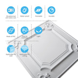 Art3d Drop Ceiling Tiles 24x24 in White (12-Pack, 48 Sq.ft), Wainscoting Panels Glue Up 2x2 Art3d
