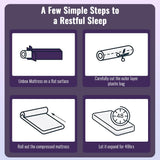 PayLessHere 12 Inch Bamboo Charcoal Cooling Gel Memory Foam Mattress in a Box/Medium-Firm Mattress/Fiberglass Free/Pressure Relief & Temperature Regulation/CertiPUR-US Certified,White Twin PayLessHere