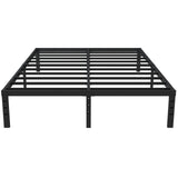Upcanso 16 Inch Queen Bed Frame No Box Spring Required, Metal Platform Queen Size Bed Frames with 14 Inch Storage, 3,500 lbs Heavy Duty Steel Slats Support, Easy Assembly Mattress Foundation Upcanso