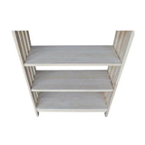 International Concepts 4 Tier Mission Shelf Unit, Unfinished IC International Concepts