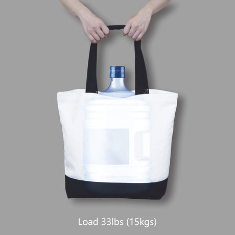 TOPDesign 1 | 3 | 6 | 12 | 24 Pack Super Strong Large 12oz Cotton Canvas Tote Bag, Reusable Grocery Shopping Fashionable Two-Tone Cloth Bags for Crafts, DIY Your Creative Designs (Pack of 1) TOPDesign