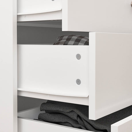 Homsee 10 Drawer Double Dresser with Stylish Carved Legs, Modern Wood Dresser Chest of Drawers with Large Storage Space for Bedroom, White (55.1”W x Homsee