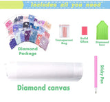 HSENJT Rose Diamond Art Painting Kits for Adults Beginners,Flowers DIY 5D Diamond Art Kits,Beach Diamond Art Painting for Home Wall Decor (30x40cm/11.8X15.7inch) HSENJT