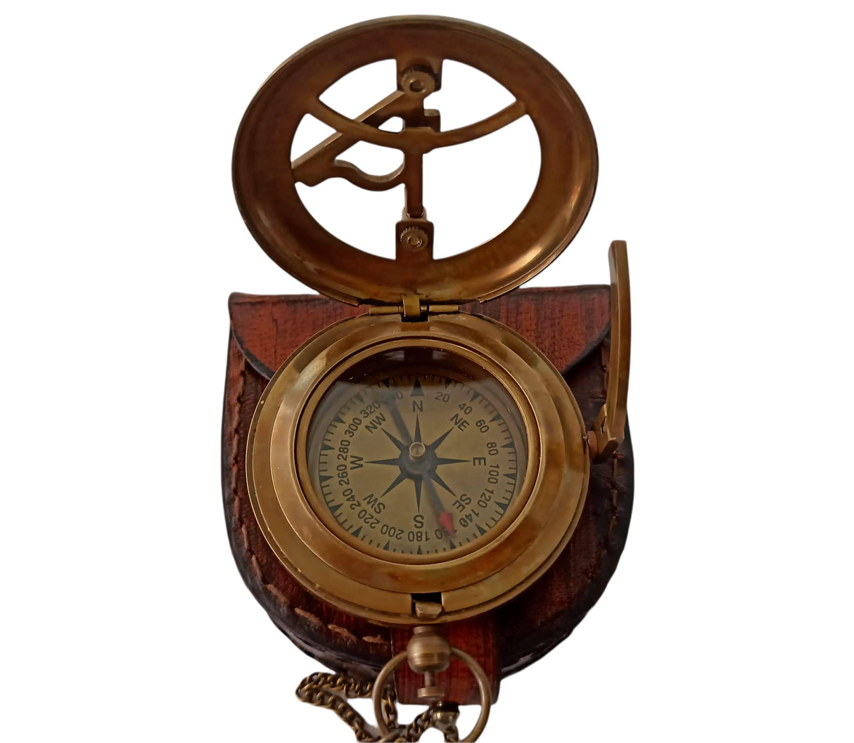 Khybex International to My Son Compass Personalized Sundial Compass with Leather Case/Gift for Son/to My Son Gifts/Mom to Son Gift/Dad to Son/Grandson Gift, Directional Magnetic Sundial Compass Khybex International