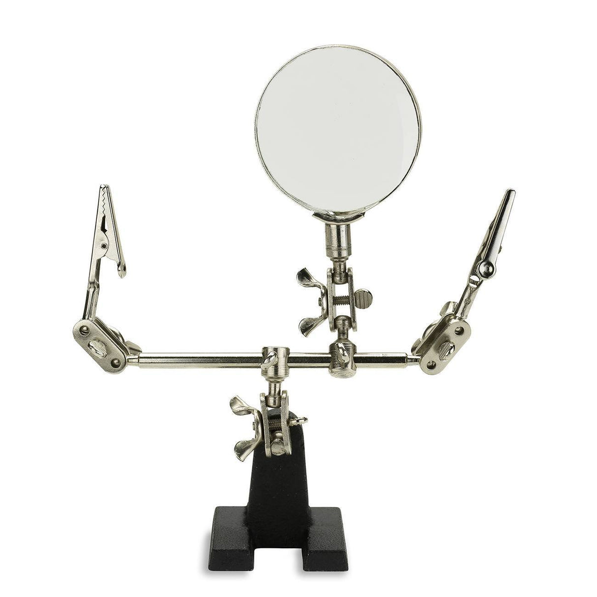 NEIKO 01902 Adjustable Helping Hand with Magnifying Glass, Third Hand Solder Aid, Soldering Wire Station Stand with Dual Alligator Clips and a Heavy Base, Beading & Jewelry Making Tools, Solder Holder NEIKO