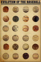 Jigsaw Puzzles 300 Pieces for Adult Children Evolution of The Baseball Intellectual Decompressing Jigsaw Puzzles Educational Game Puzzle Collectibles DIY Toys for Family Friends Nichpedr