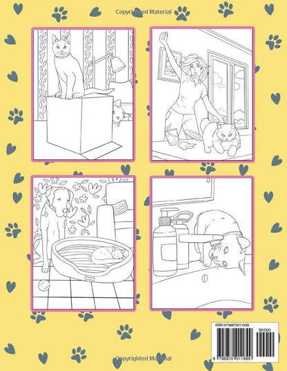 Funny Cat Coloring Book: A Humorous Adult Coloring Book About Life With a Cat for Cat Lovers