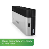 FoodSaver PowerVac Compact Vacuum Sealing Machine, Stainless Steel & Black, Vertical Storage, VS0150 | Preserves freshness, reduces bag waste, for both dry and wet food FOODSAVER