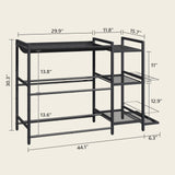 MAHANCRIS Sports Equipment Organizer, 3 Tier Ball Storage Rack with Baseball Bat Holder, Indoor & Outdoor Basketball Racks for Volleyball, Football, Garage Organizer with Sheleves, Black BEHR17301 MAHANCRIS