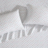 Laura Ashley - Twin XL Sheet Set, Super Soft Cotton Percale Bedding Set with Matching Sham, Oeko-Tex Certified (Aylesmore Ditsy Red, Twin XL) Laura Ashley