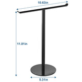 Towel Rack T-Shape Hand Holder for Bathroom,Headband and Lightweight Bathroom Racks,Kitchen Black Holder,Stainless Steel Waterproof Counter Organizer niffgaff