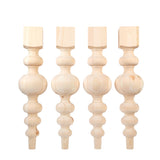 Carolina Leg Co. Massive Modern Chunky Pine Dining Table Legs - Handmade in USA - Set of 4 Wooden Legs with Large Center Ball (6.75 Diameter) - Ideal for Custom Furniture Projects CAROLINA LEG CO.