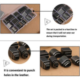 52 Shape Style Leather Hole Punch Tool for Belts, Multiple Shapes Hollow Punch Cutter Tool, Leather Crafting Tools, Leather Punch Tool Set Hole Punch Cutter, Leather Punch Tool for Leather Craft Yizzvb