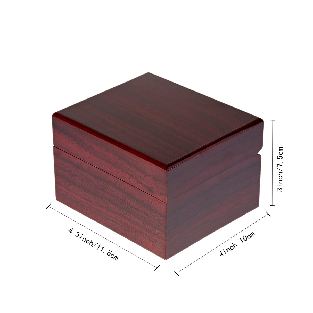 LETURE Wooden Single Watch Cases for Men Women, Wood Wrist Watch Bangle Gift Box with Pillow LETURE