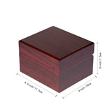 LETURE Wooden Single Watch Cases for Men Women, Wood Wrist Watch Bangle Gift Box with Pillow LETURE