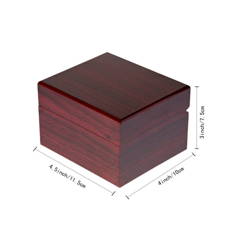 LETURE Wooden Single Watch Cases for Men Women, Wood Wrist Watch Bangle Gift Box with Pillow LETURE