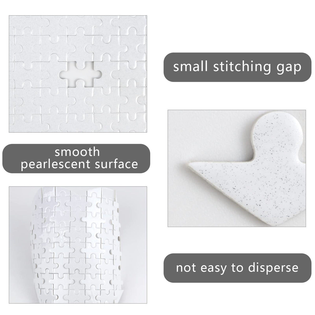 MAIKESUB Sublimation Puzzle Blanks 10 Sets Heart Shaped Sublimation Blanks Jigsaw Puzzles Heat Press DIY Puzzle Blank Custom Puzzle for Heat Transfer 83 Pieces Valentine's Day Present MAIKESUB