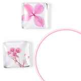 72 Pieces Craft Magnets Glass Ceramic Ferrite Magnet with Adhesive Backing and Transparent Clear Glass Cabochons for DIY Craft Fridge Refrigerator Magnets Pendants(Square,1.2 Inch) Weewooday