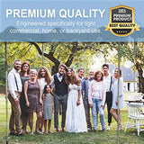 Party Tents Direct 20’ x 20’ Weekender Canopy Pole Tent, Indoor and Outdoor Heavy Duty Easy Up, 80 Person Capacity Tent for Parties, Weddings, and Events, Commercial and Residential Use, PVC White Top Party Tents Direct