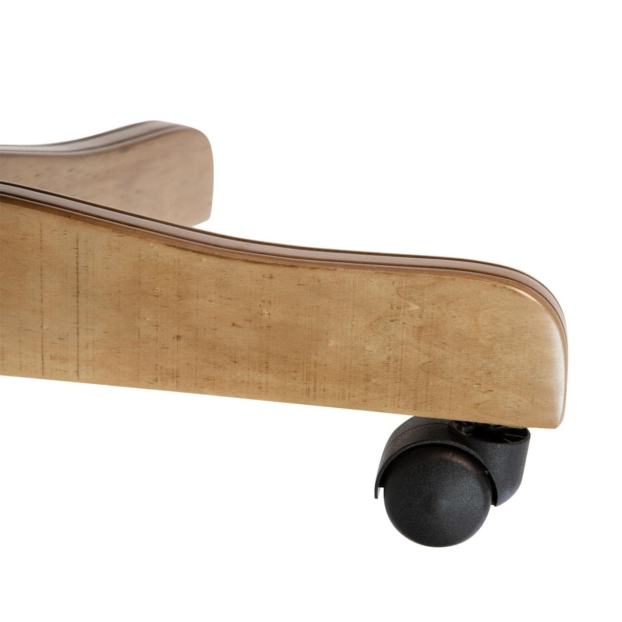 Flash Furniture Derrick Traditional Microfiber Tufted Swivel Office Chair with Wood Base, Ergonomic Farmhouse High-Back Desk Chair, Ivory/Brown Flash Furniture