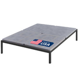 Treaton, 1.5" Split Wood Bunkie Board King Size Bed - 4-Piece Under Mattress Support, Fully Assembled, Fabric Ventilation Cover-Replaces Wooden Slats or Box Spring for Bed Frames Treaton